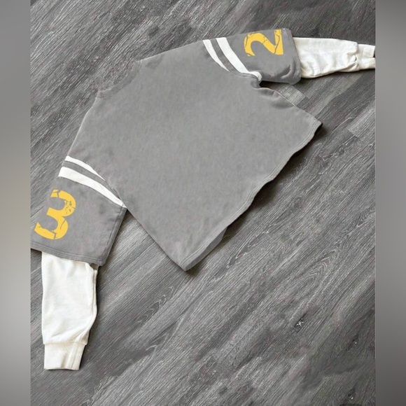 Gray and Yellow Chicago 23 Sweatshirt - Picture 2 of 6